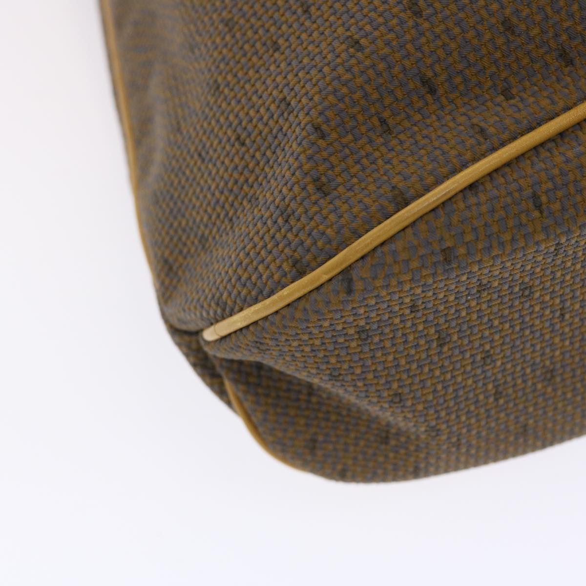 SAINT LAURENT Shoulder Bag PVC Leather Brown Auth ep1300