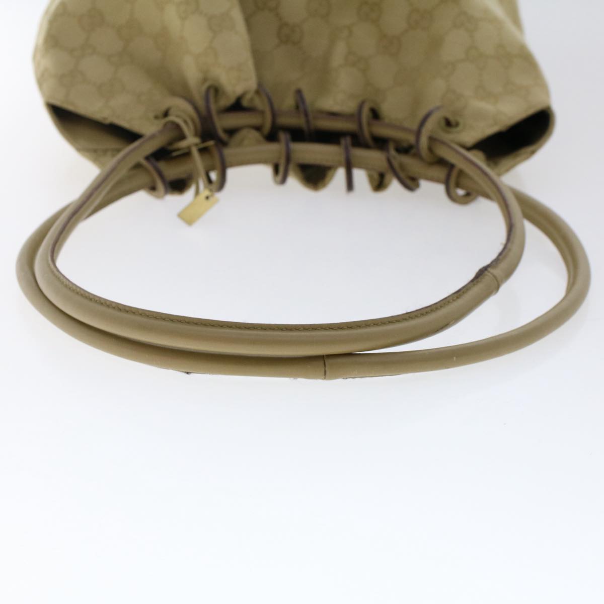 GUCCI GG Canvas Shoulder Bag Beige Auth ep1301