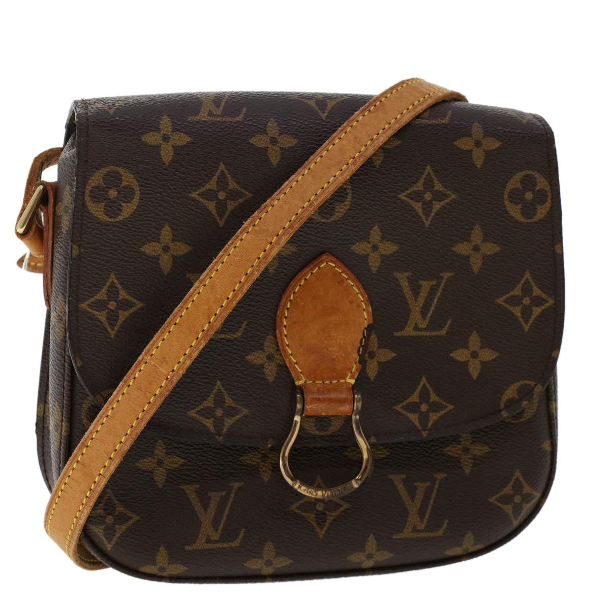 LOUIS VUITTON Monogram Saint Cloud MM Shoulder Bag M51243 LV Auth ep1310