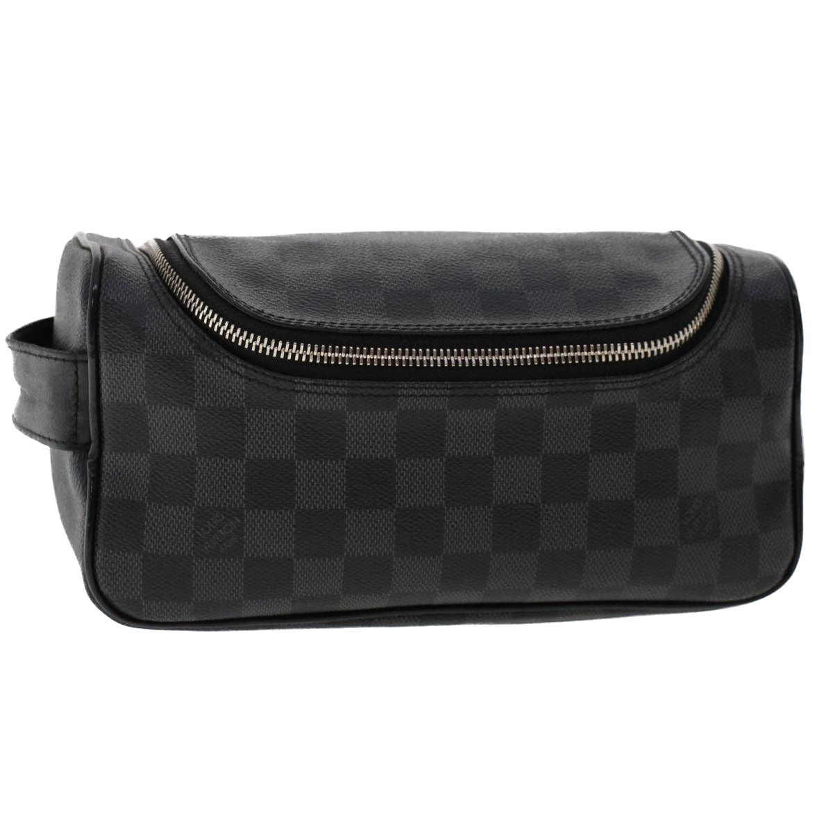 LOUIS VUITTON Damier Graphite Toiletry Pouch Clutch Bag N47625 LV Auth ep1320