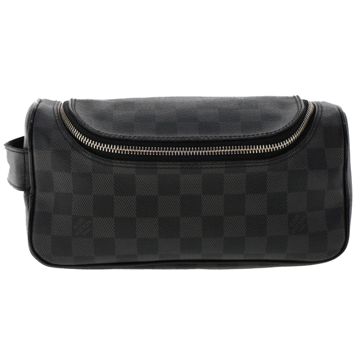 LOUIS VUITTON Damier Graphite Toiletry Pouch Clutch Bag N47625 LV Auth ep1320