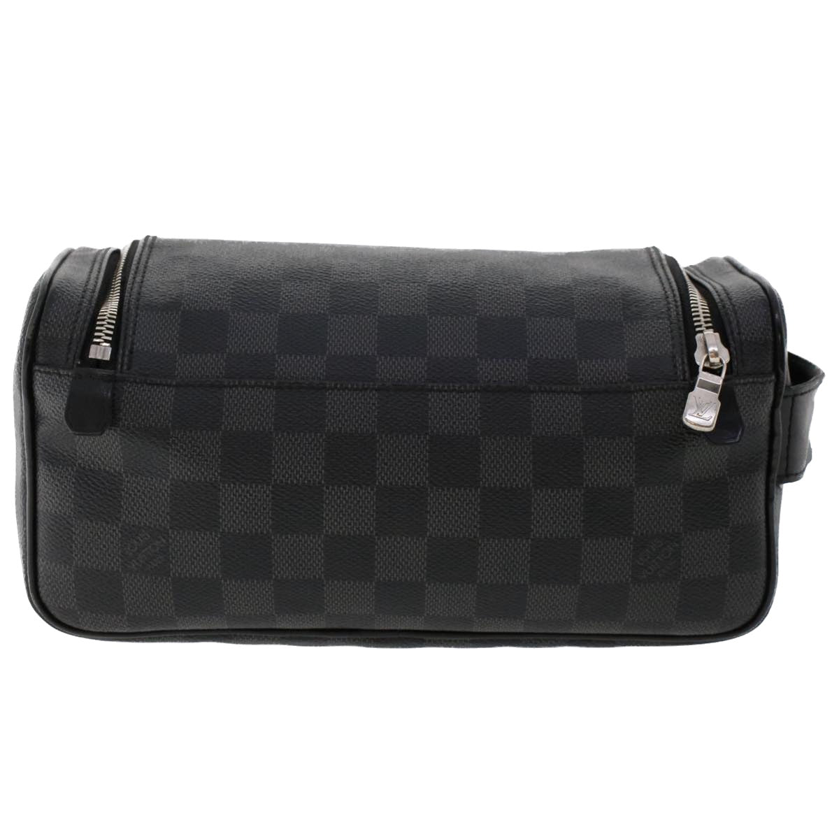 LOUIS VUITTON Damier Graphite Toiletry Pouch Clutch Bag N47625 LV Auth ep1320 - 0