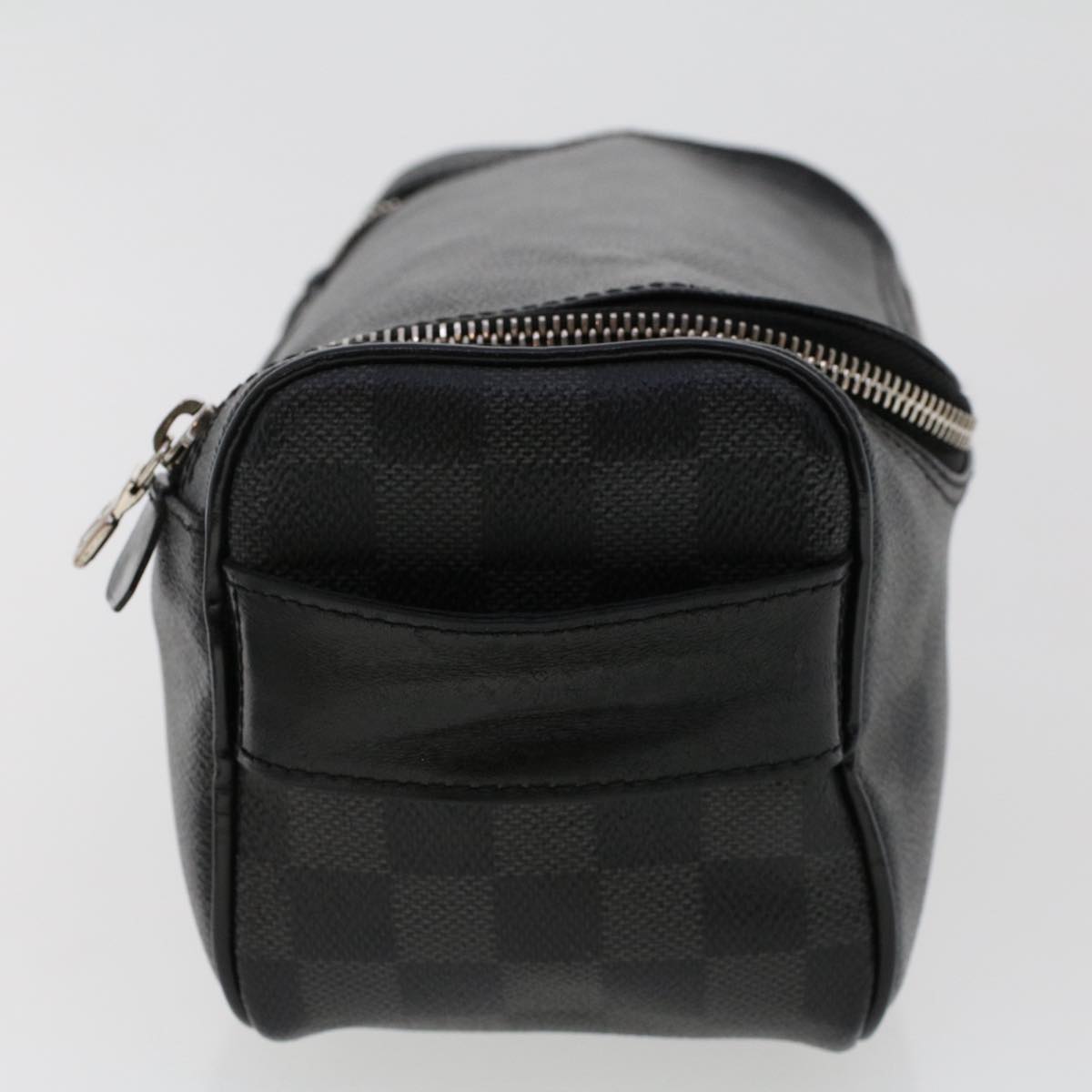 LOUIS VUITTON Damier Graphite Toiletry Pouch Clutch Bag N47625 LV Auth ep1320