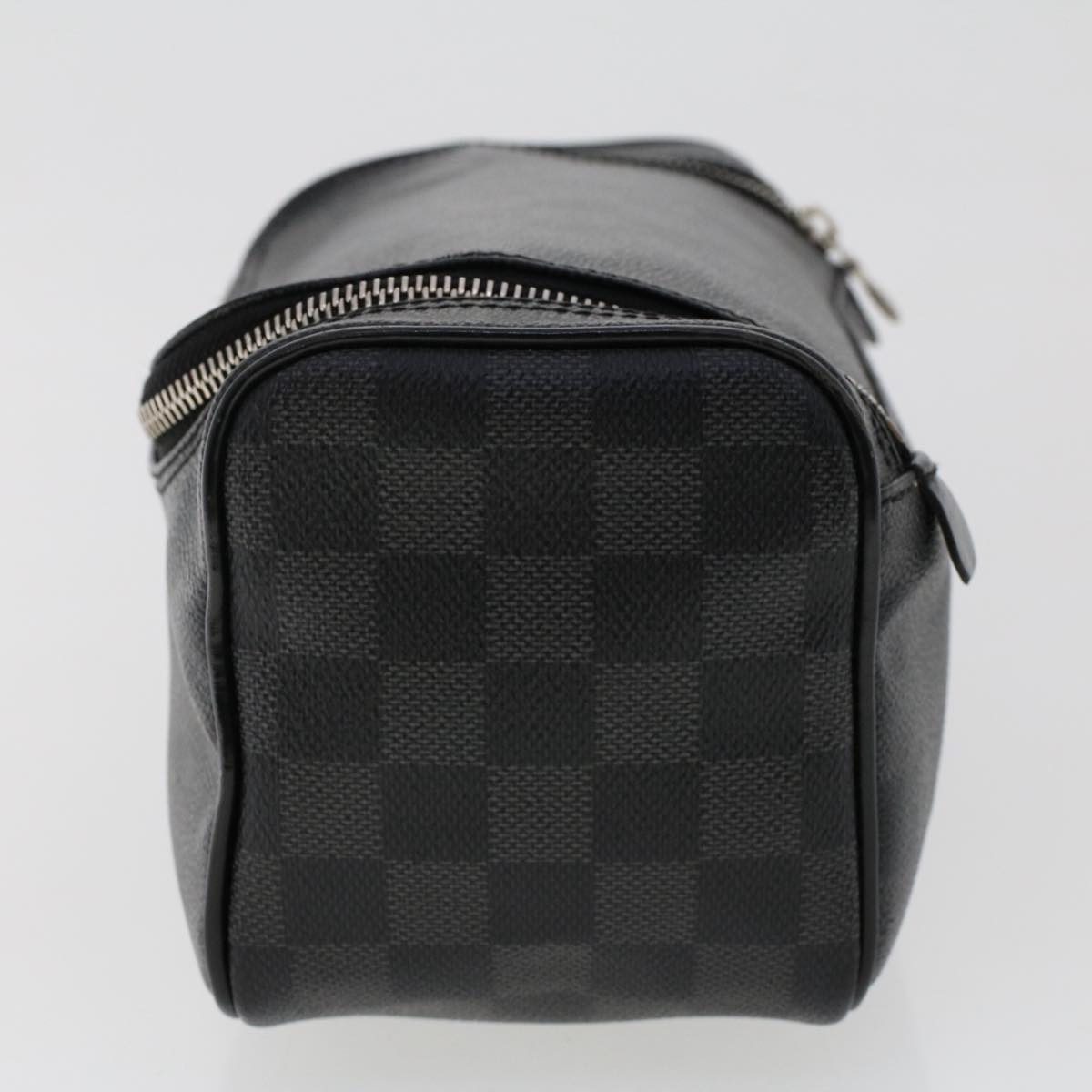 LOUIS VUITTON Damier Graphite Toiletry Pouch Clutch Bag N47625 LV Auth ep1320