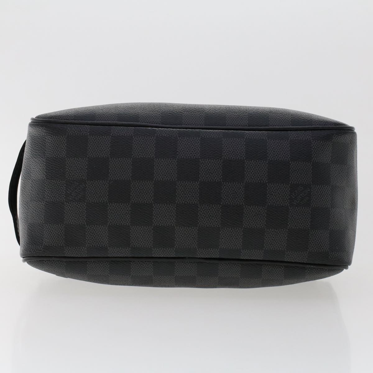 LOUIS VUITTON Damier Graphite Toiletry Pouch Clutch Bag N47625 LV Auth ep1320