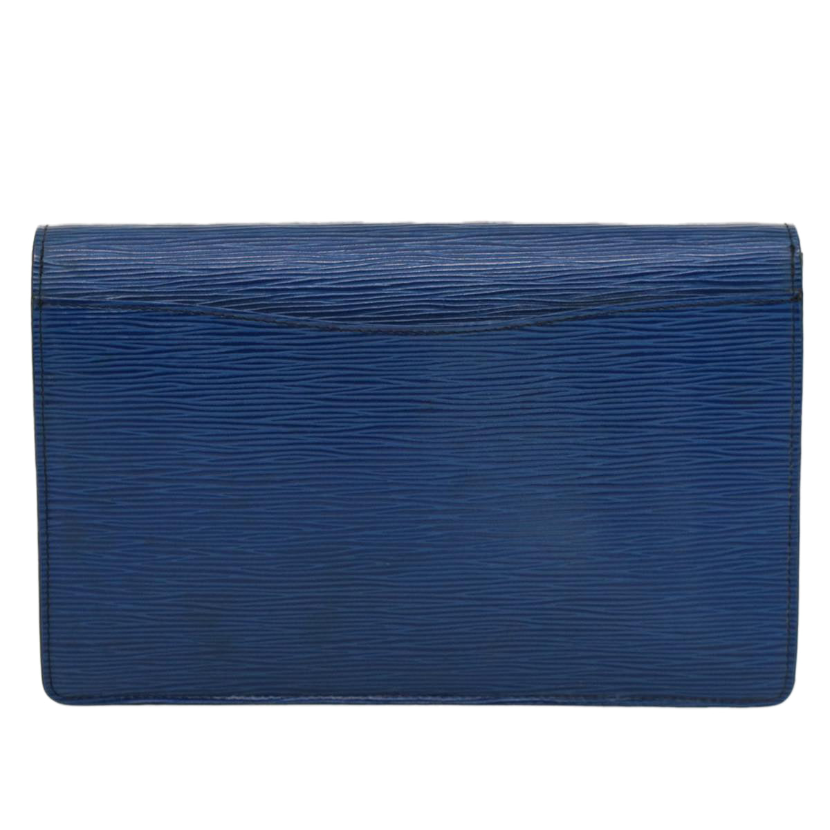 LOUIS VUITTON Epi Montaigne 27 Clutch Bag Blue M52655 LV Auth ep1327 - 0