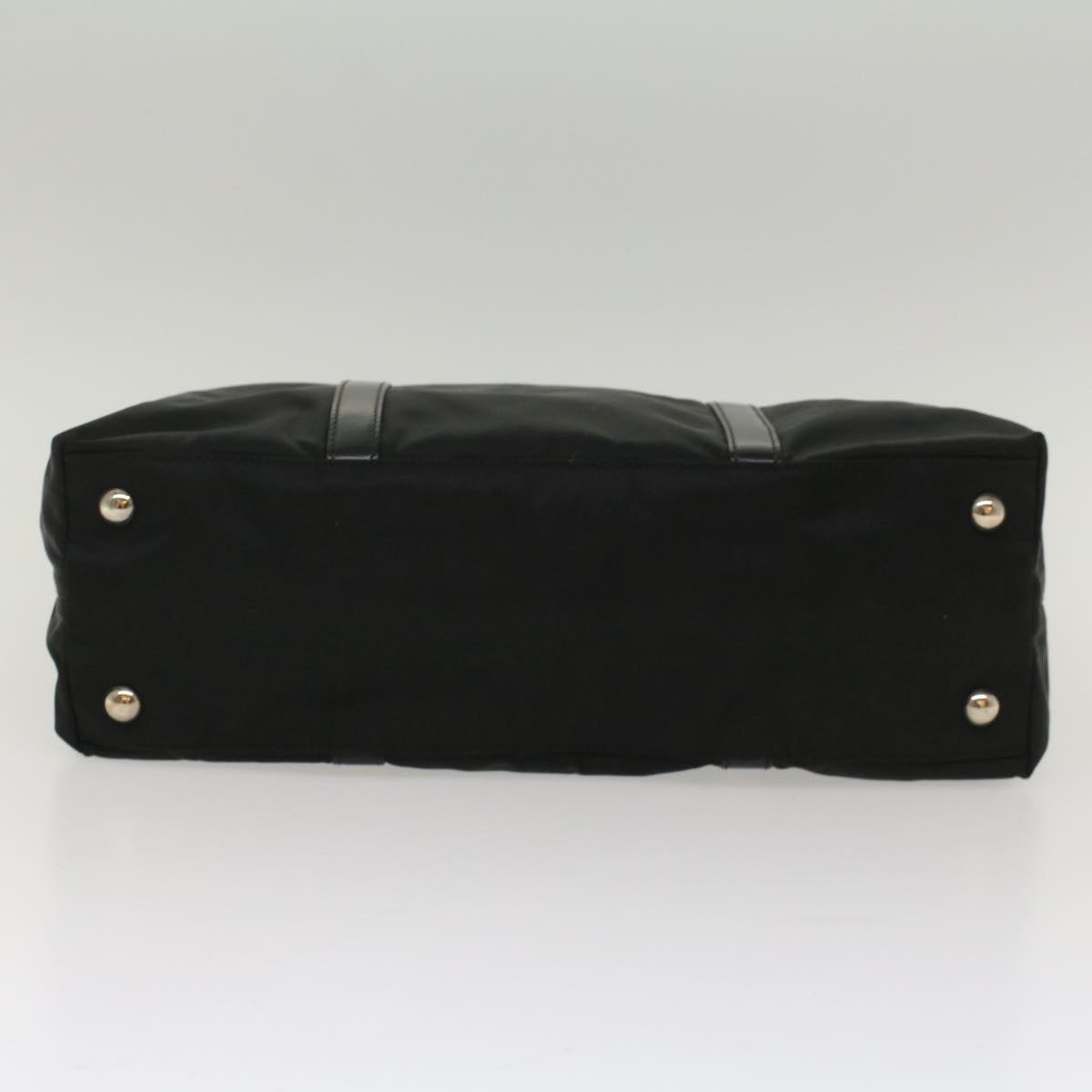 PRADA Hand Bag Nylon Black Auth ep1336