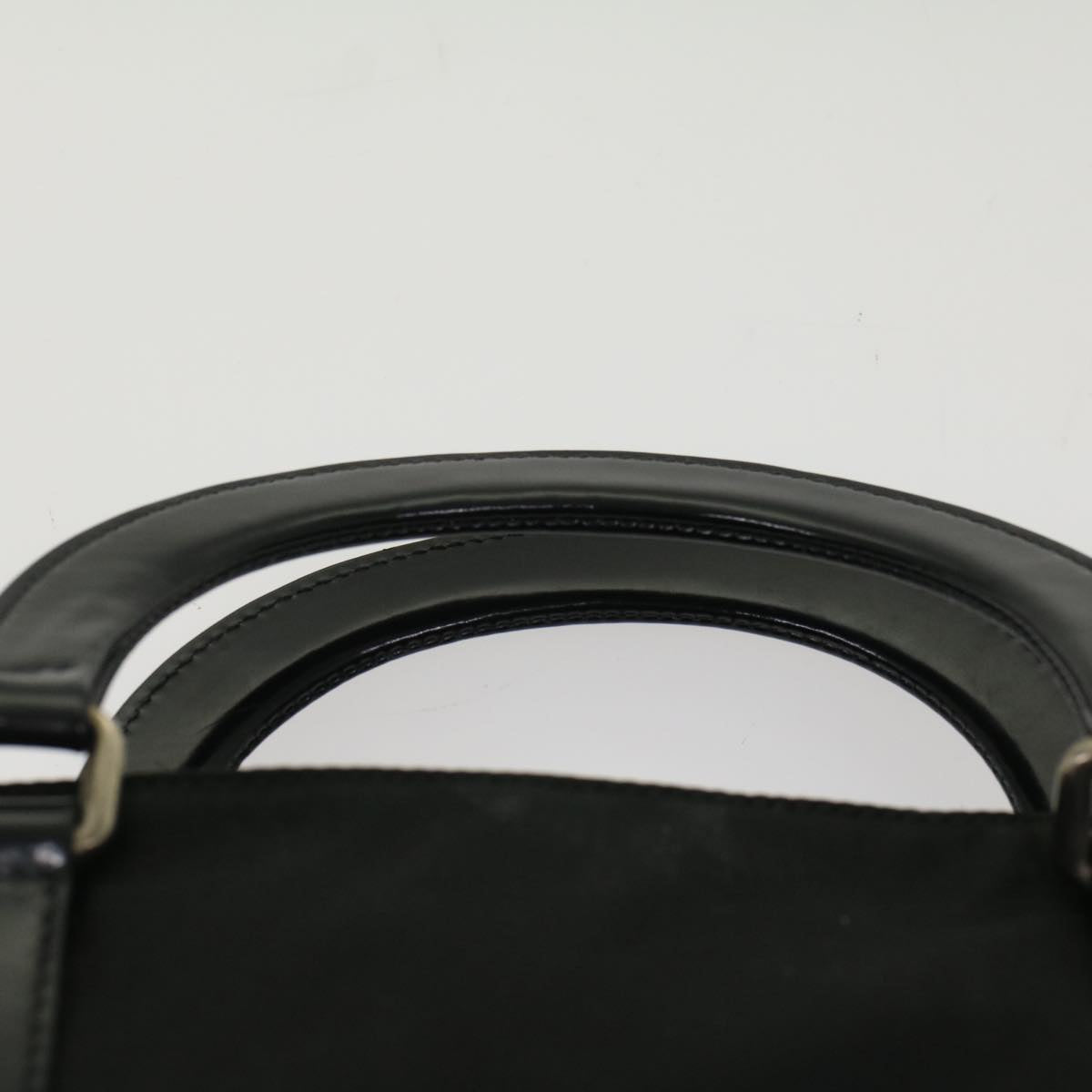 PRADA Hand Bag Nylon Black Auth ep1336