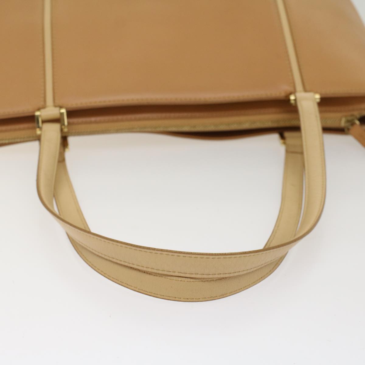 BURBERRY Shoulder Bag Leather Beige Auth ep1355