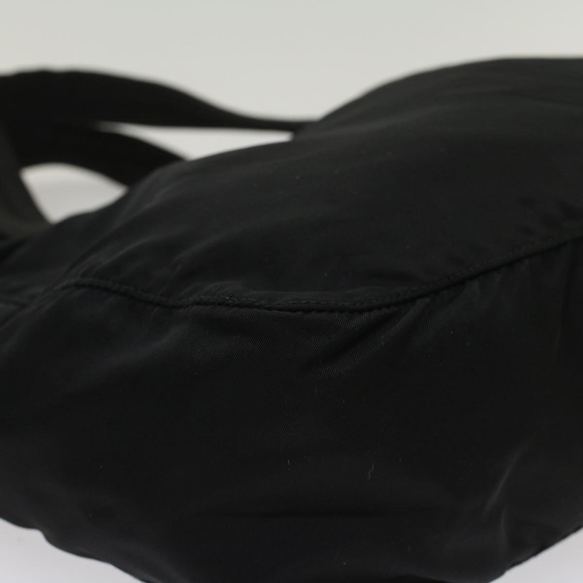 PRADA Hand Bag Nylon Black Auth ep1378
