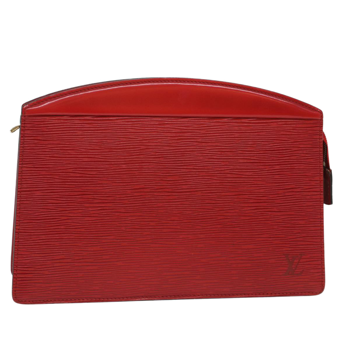 LOUIS VUITTON Epi Trousse Crete Clutch Bag Red M48407 LV Auth ep1386