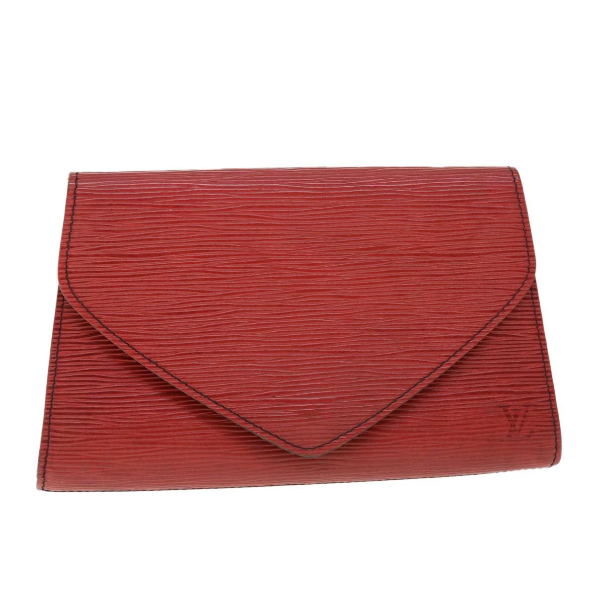 LOUIS VUITTON Epi Art Deco Clutch Bag Red M52637 LV Auth ep1388