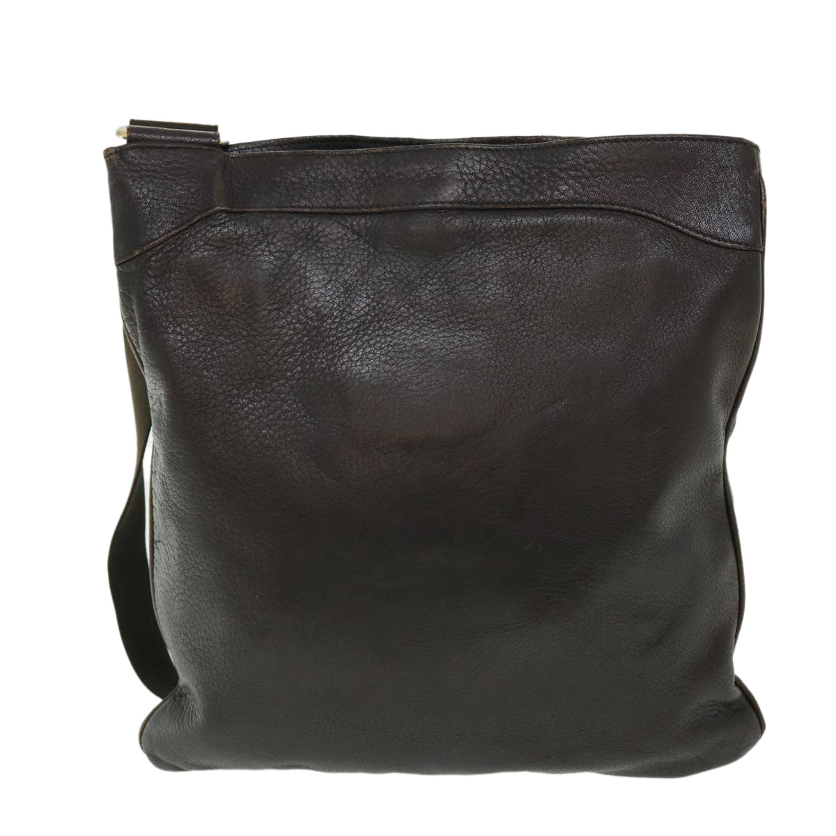 PRADA Shoulder Bag Leather Brown Auth ep1445 - 0