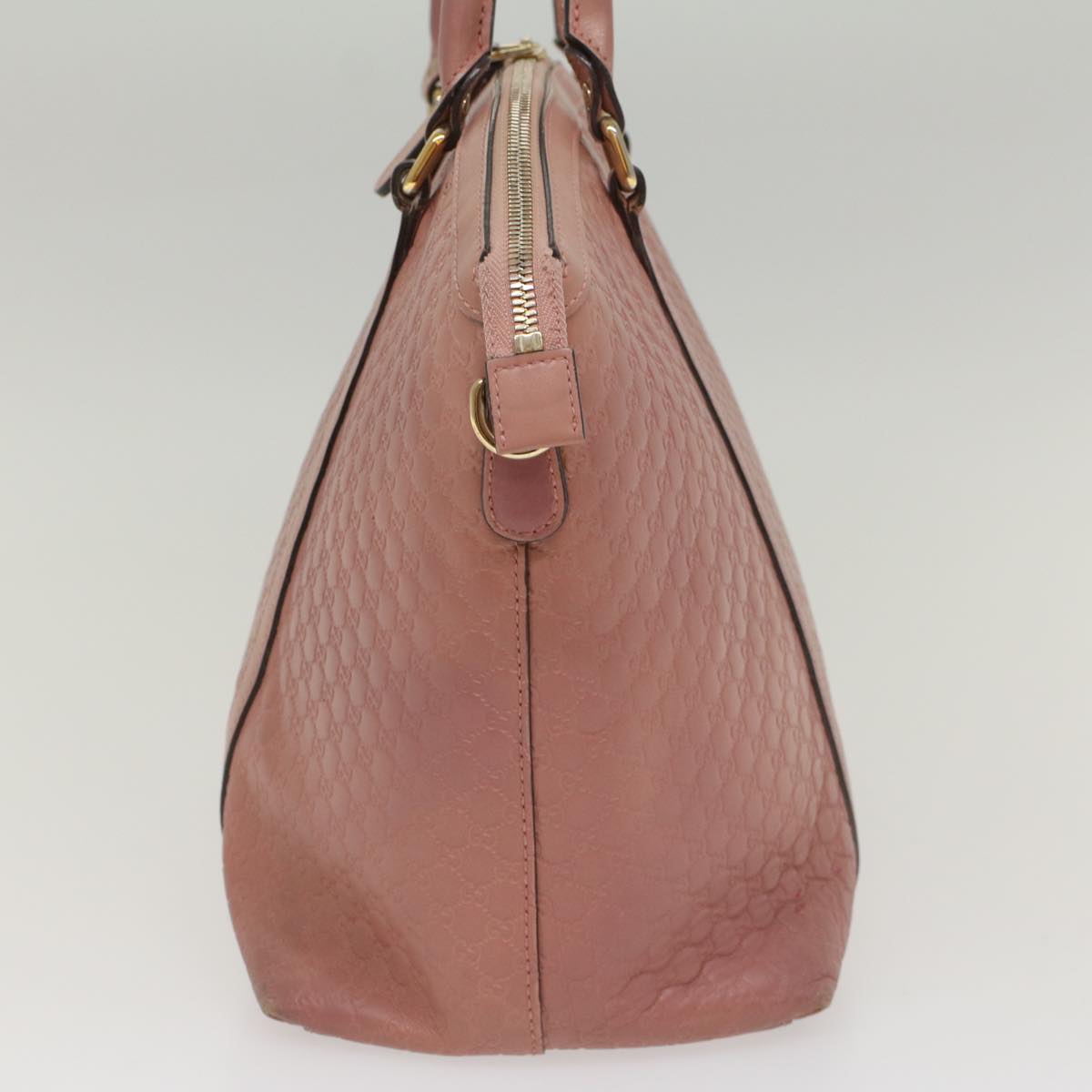 GUCCI Micro GG Canvas Shoulder Bag Pink 449657 Auth ep1458