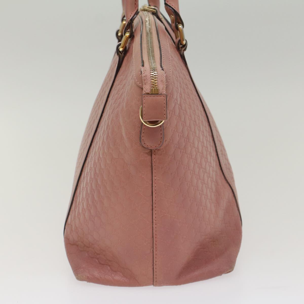 GUCCI Micro GG Canvas Shoulder Bag Pink 449657 Auth ep1458