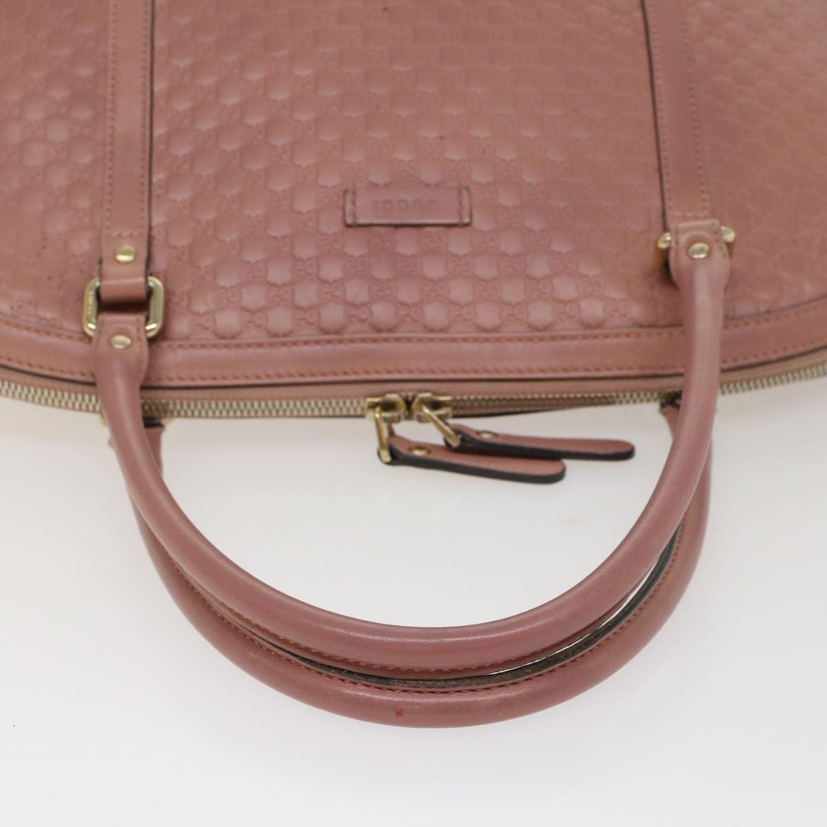 GUCCI Micro GG Canvas Shoulder Bag Pink 449657 Auth ep1458