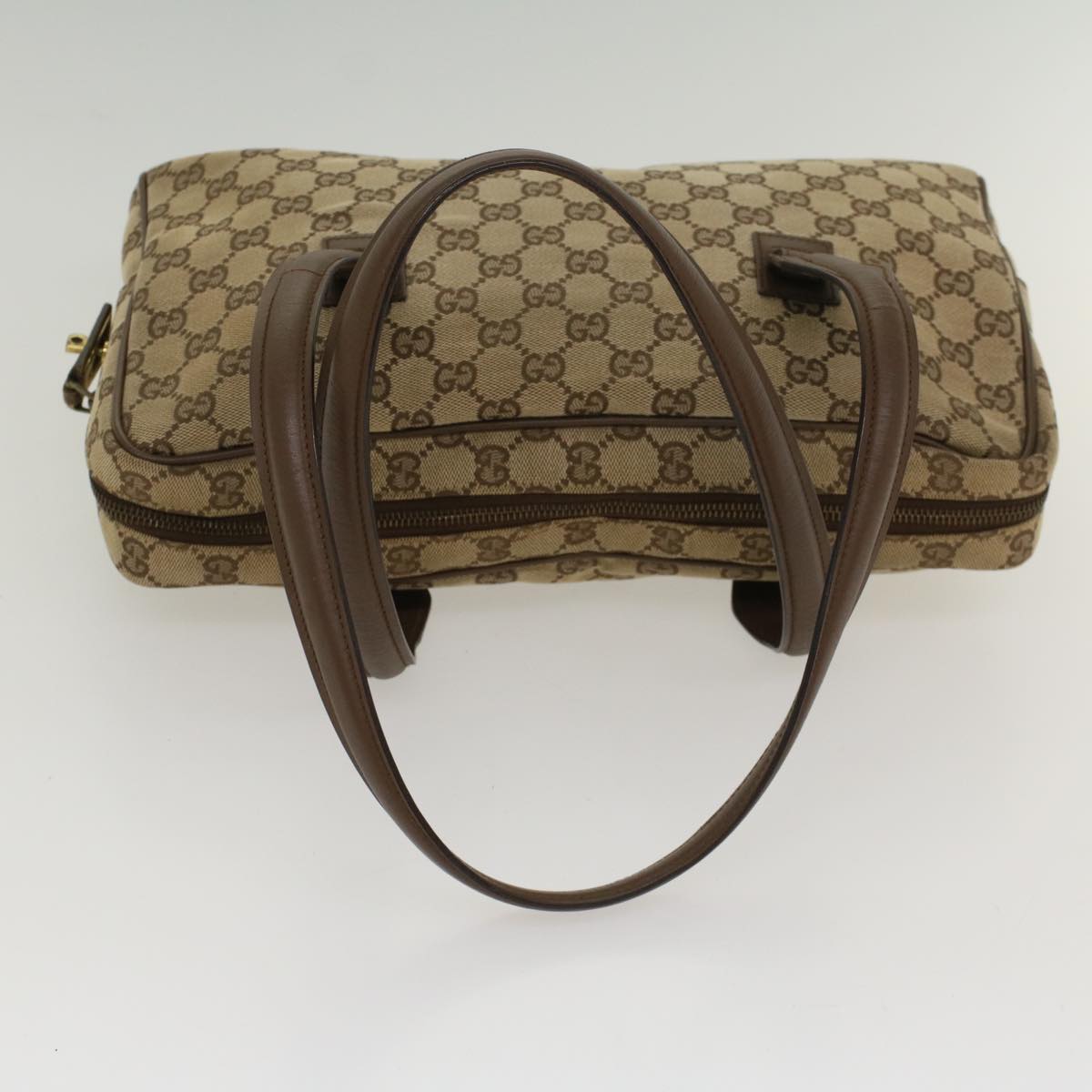 GUCCI GG Canvas Shoulder Bag Beige Brown 90674 Auth ep1460