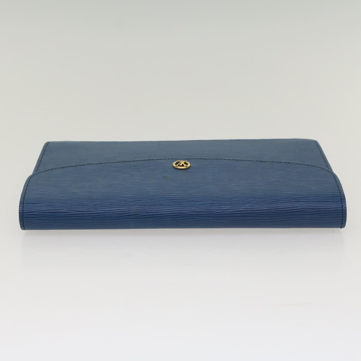 LOUIS VUITTON Epi Montaigne 27 Clutch Bag Blue M52655 LV Auth ep1461