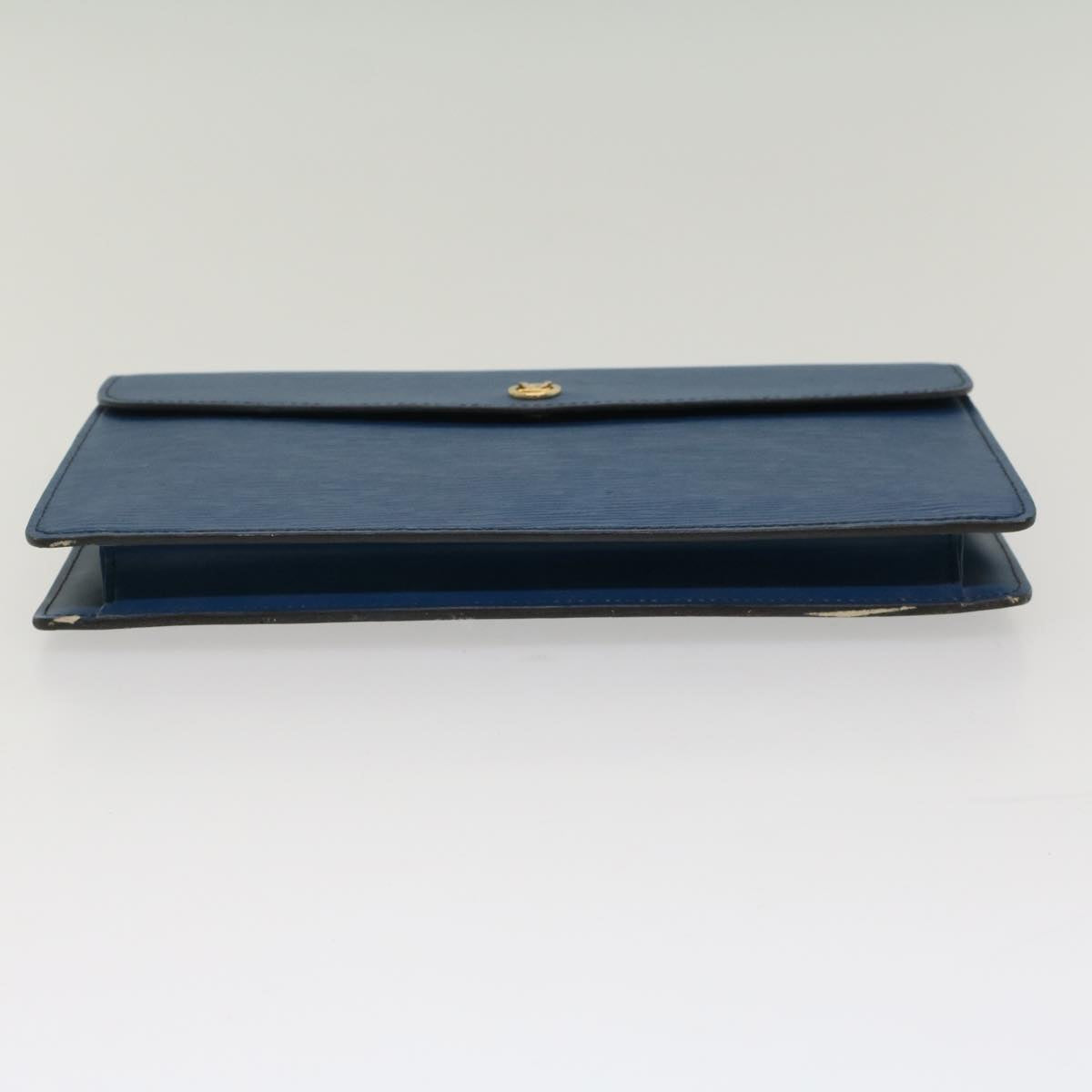 LOUIS VUITTON Epi Montaigne 27 Clutch Bag Blue M52655 LV Auth ep1461