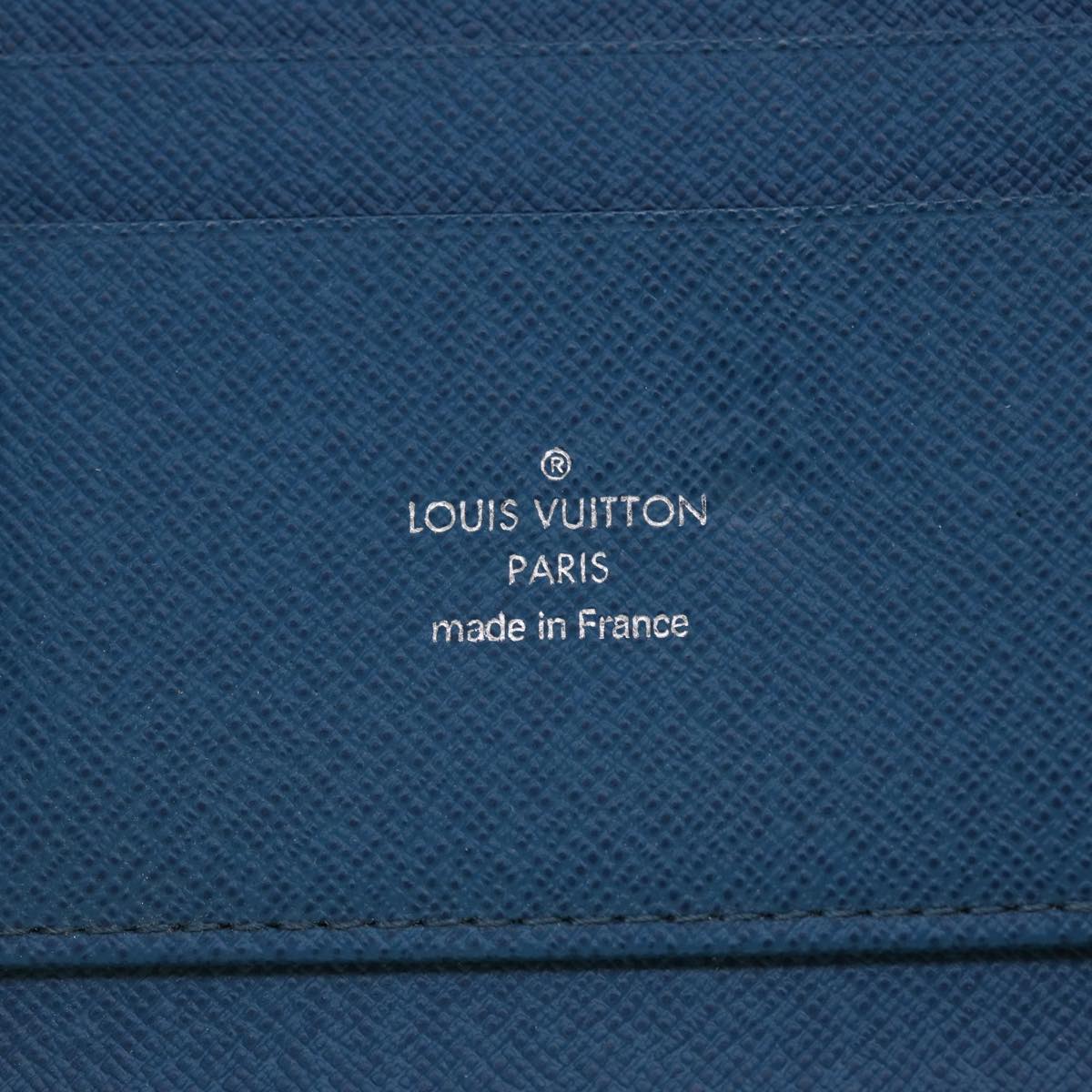 LOUIS VUITTON Epi Organizer Atholl Clutch Bag Blue M60731 LV Auth ep1462