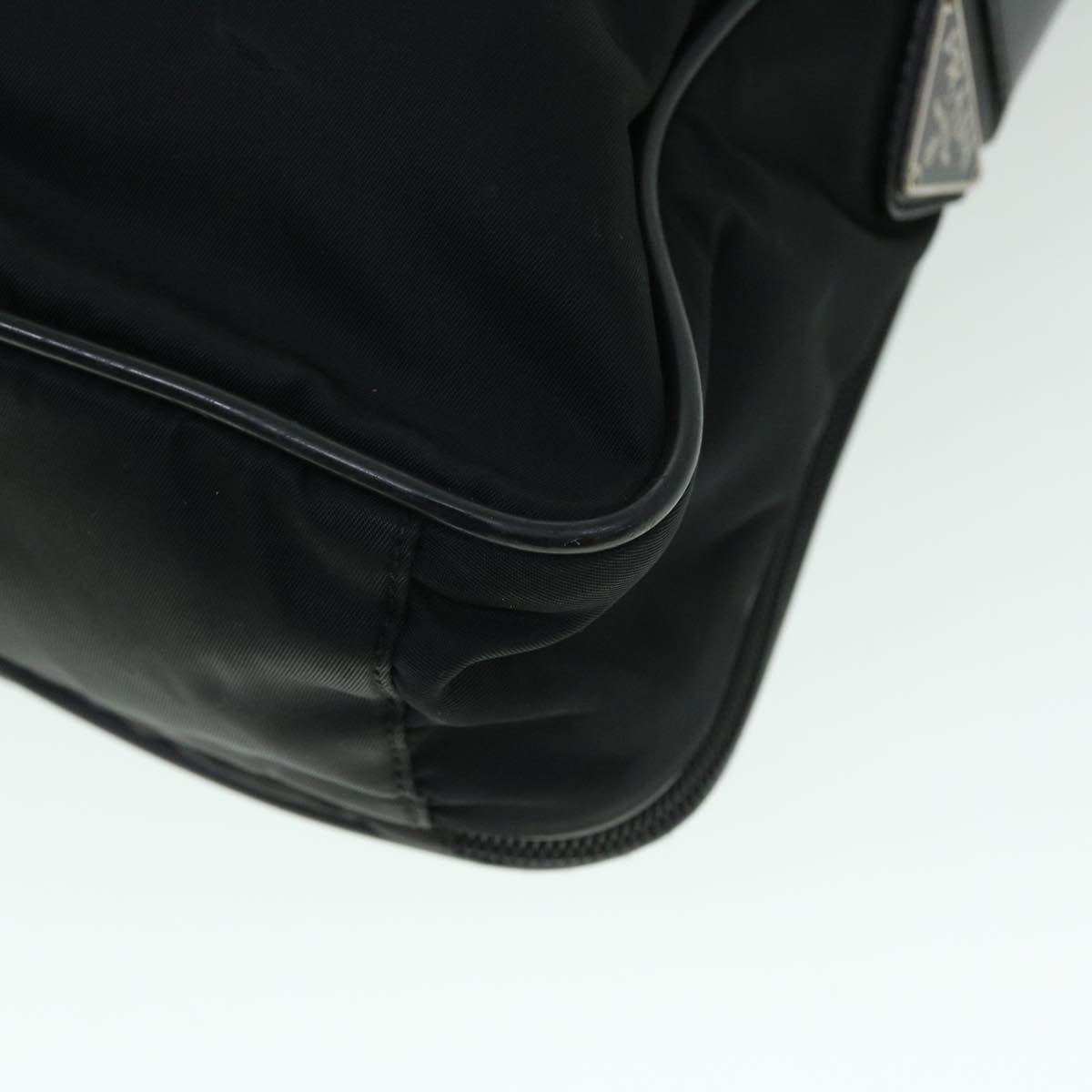PRADA Shoulder Bag Nylon Leather 2way Black Auth ep1464