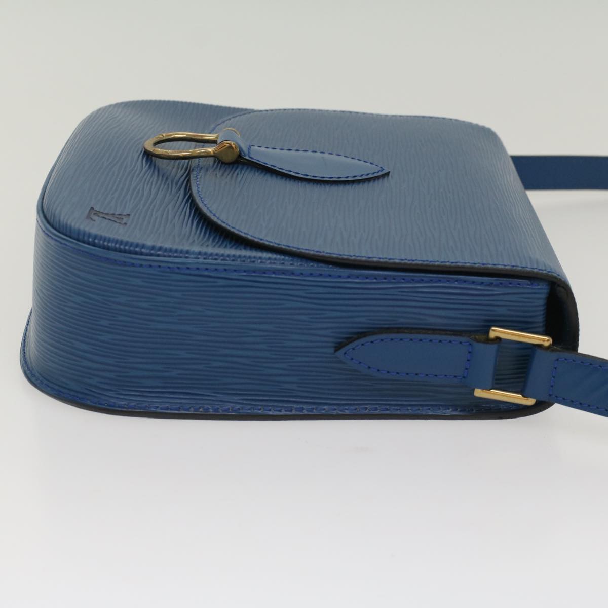 LOUIS VUITTON Epi Saint Cloud GM Shoulder Bag Blue M52195 LV Auth ep1467