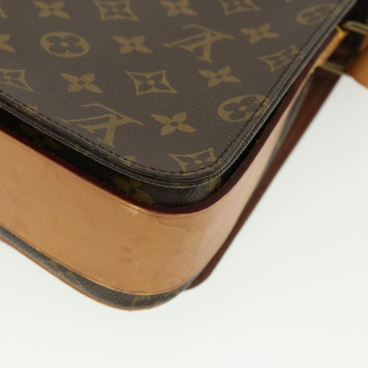 LOUIS VUITTON Monogram Cartouchiere GM Shoulder Bag M51252 LV Auth ep147