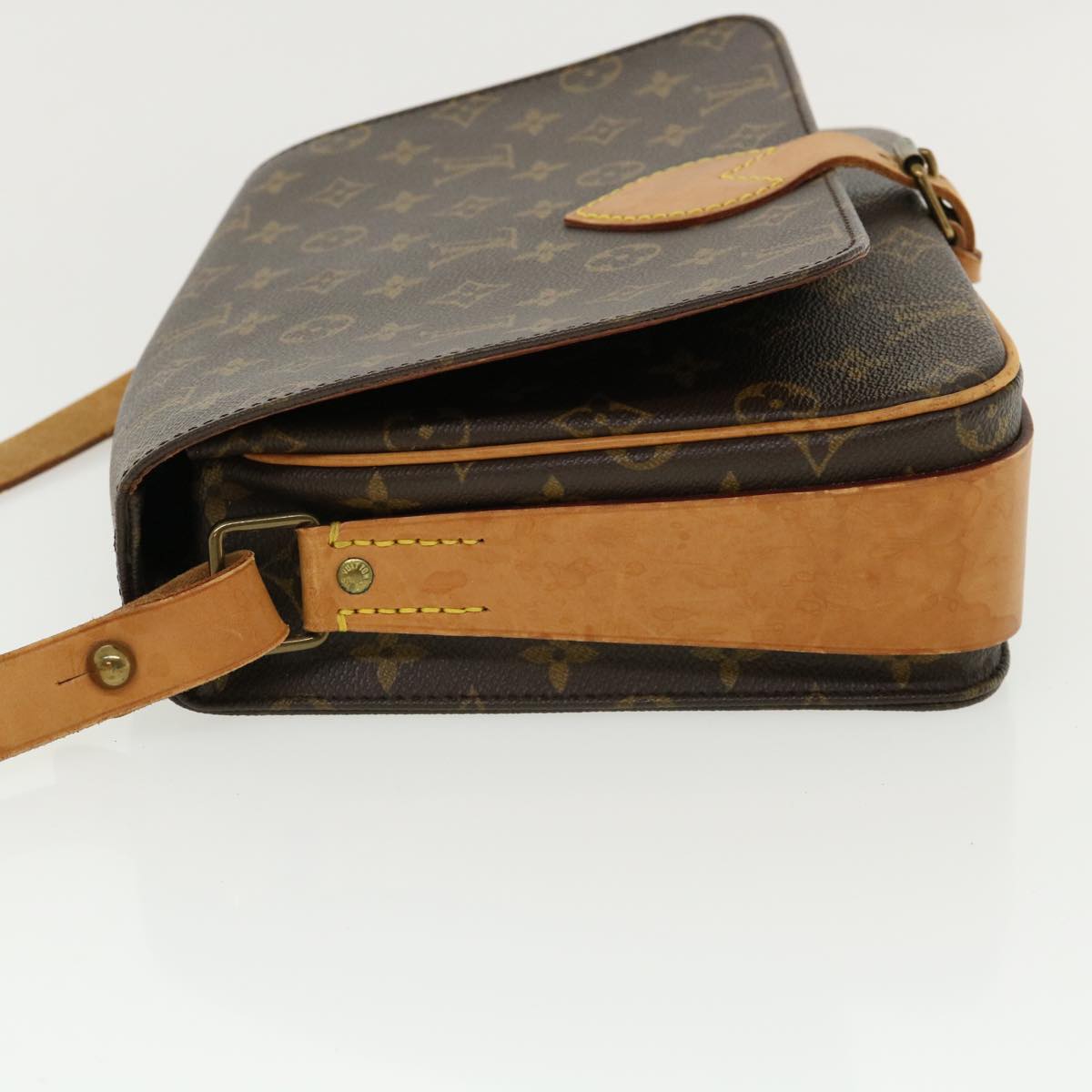 LOUIS VUITTON Monogram Cartouchiere GM Shoulder Bag M51252 LV Auth ep147