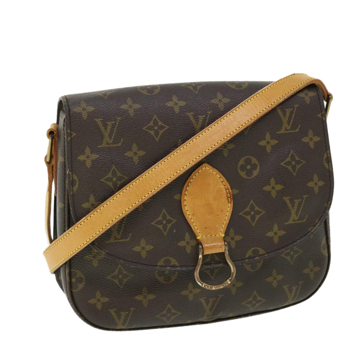 LOUIS VUITTON Monogram Saint Cloud GM Shoulder Bag M51242 LV Auth ep1476