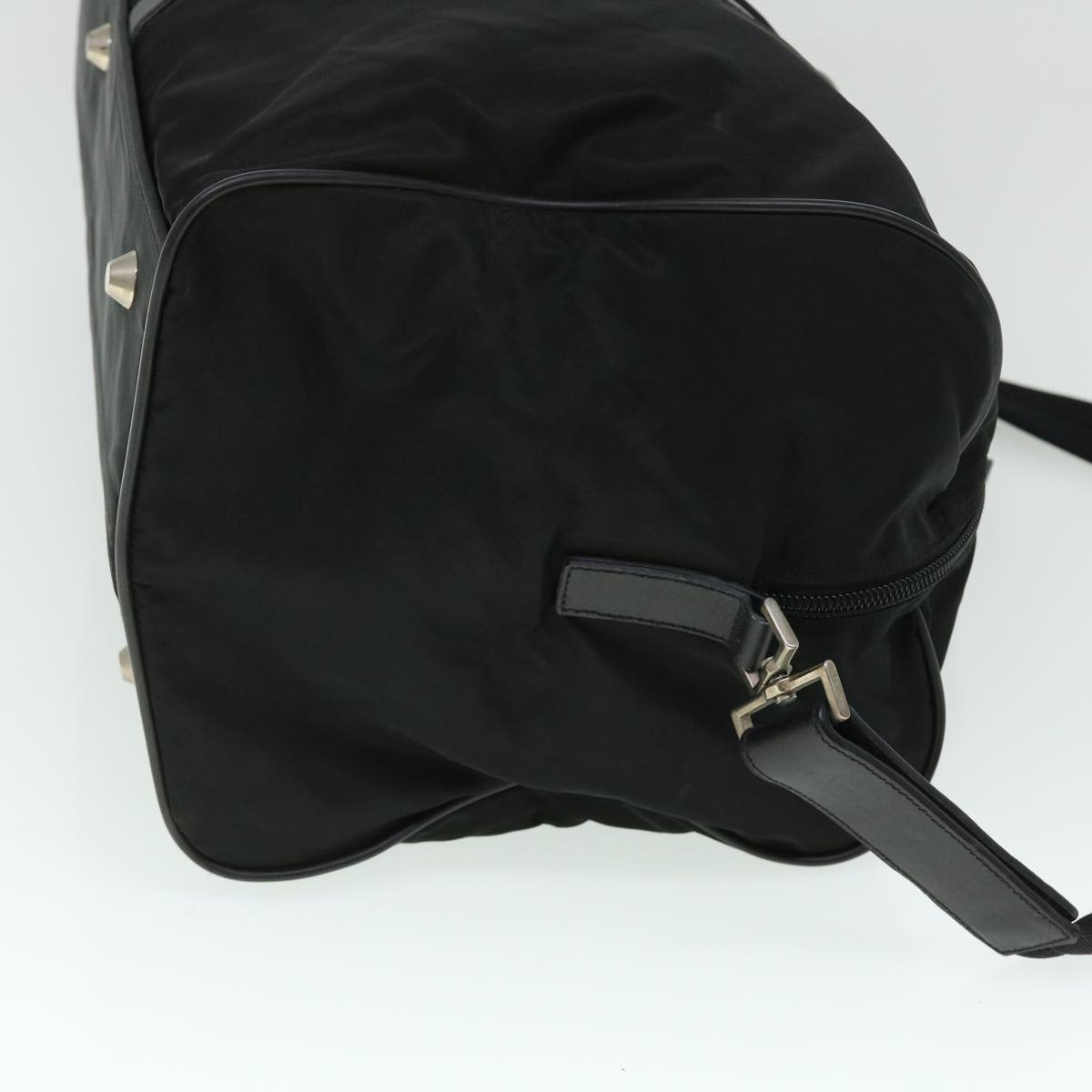 PRADA Boston Bag Nylon 2way Black Auth ep1480