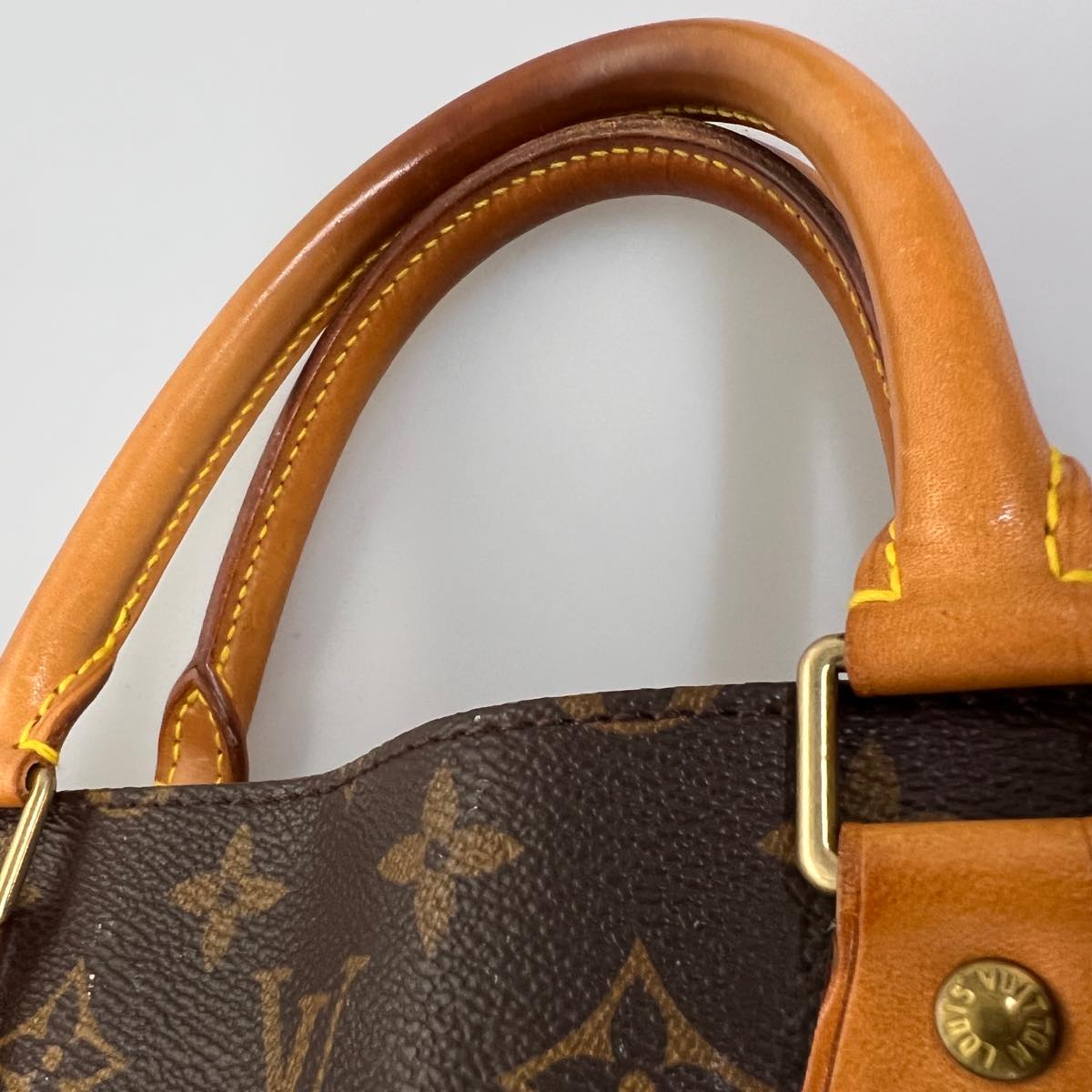 LOUIS VUITTON Monogram Sac Plat Hand Bag M51140 LV Auth ep149