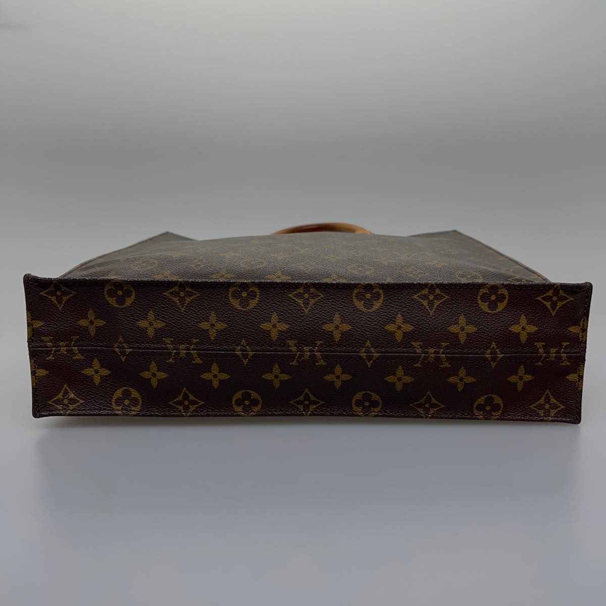 LOUIS VUITTON Monogram Sac Plat Hand Bag M51140 LV Auth ep149