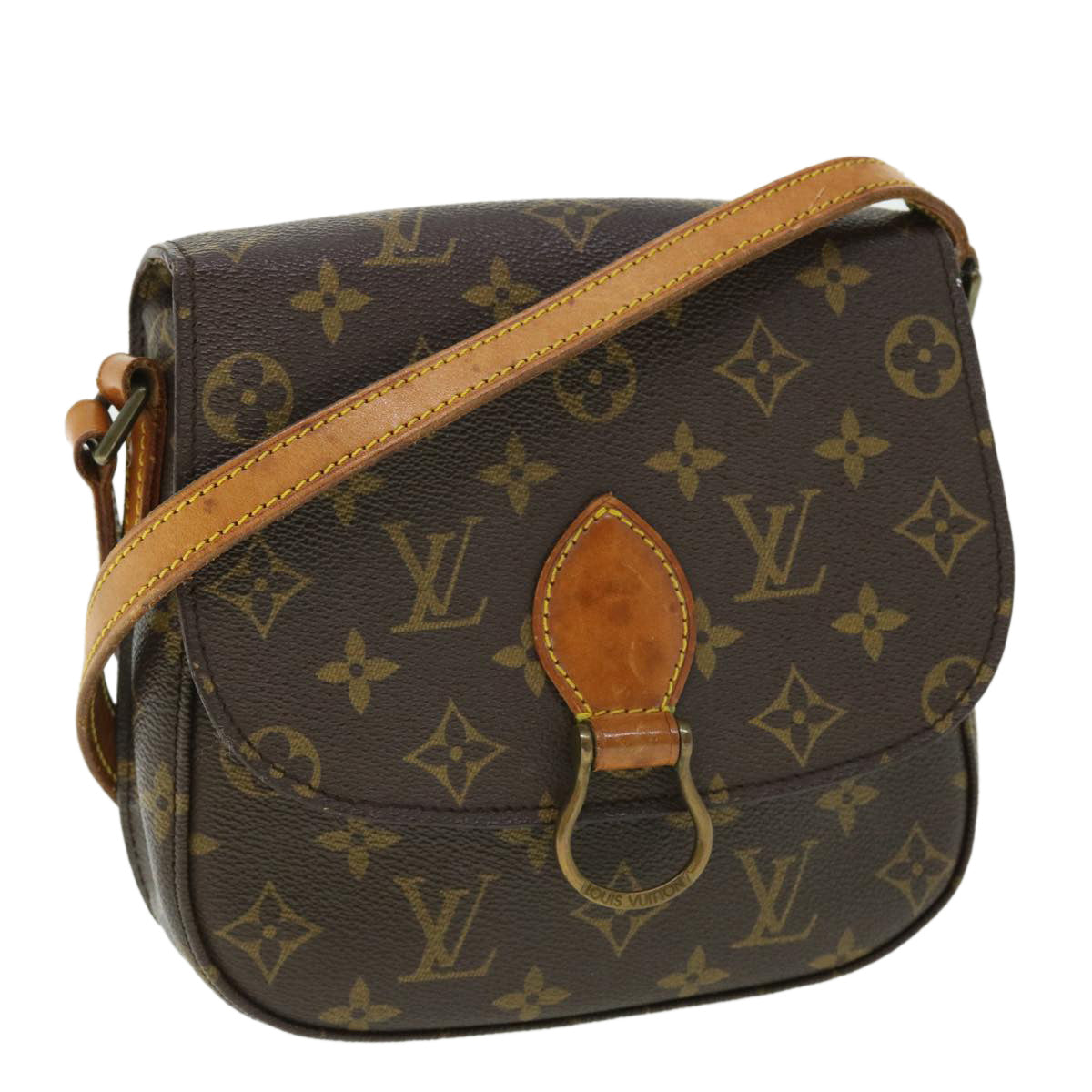 LOUIS VUITTON Monogram Saint Cloud MM Shoulder Bag M51243 LV Auth ep1516