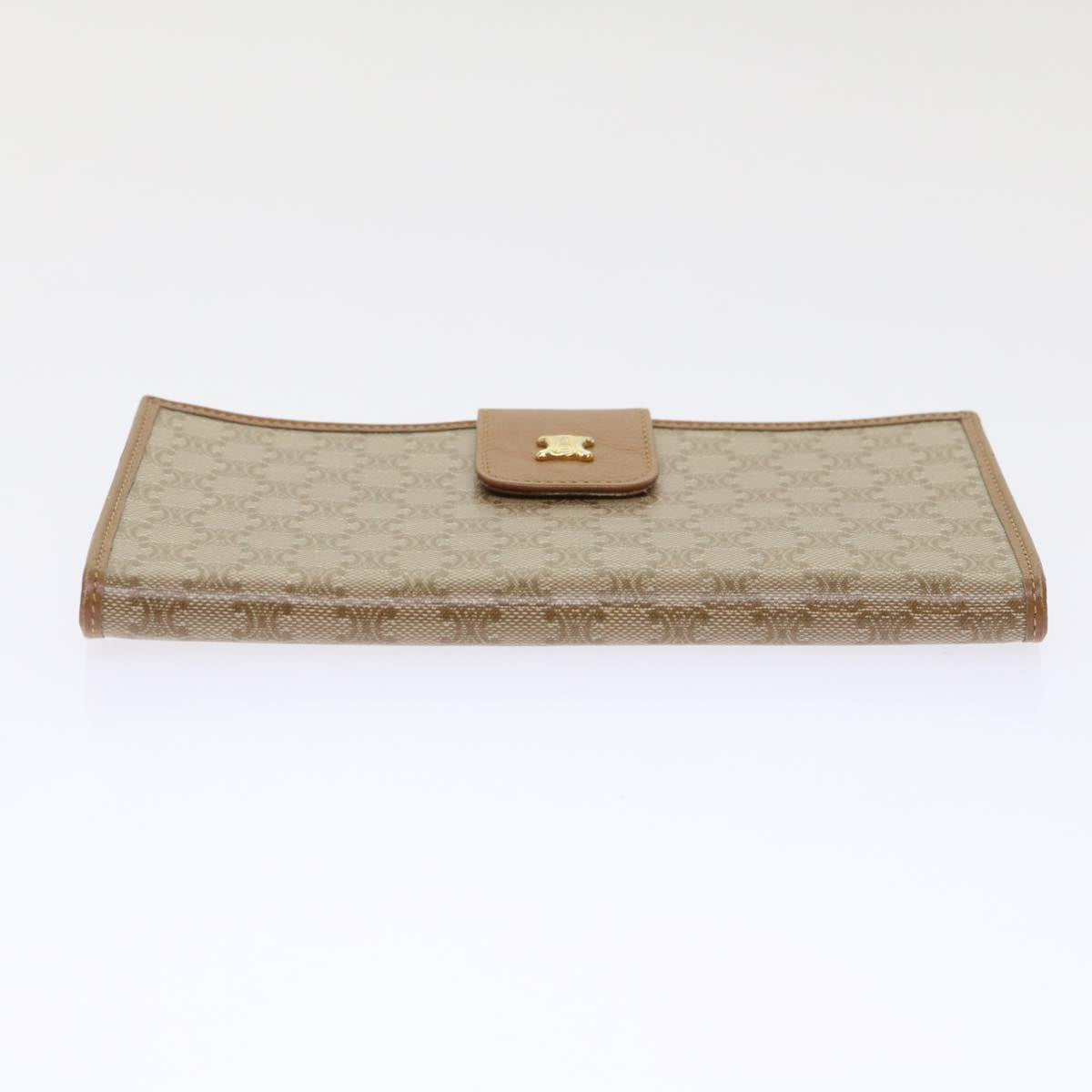 CELINE Macadam Canvas Long Wallet Beige Auth ep1527