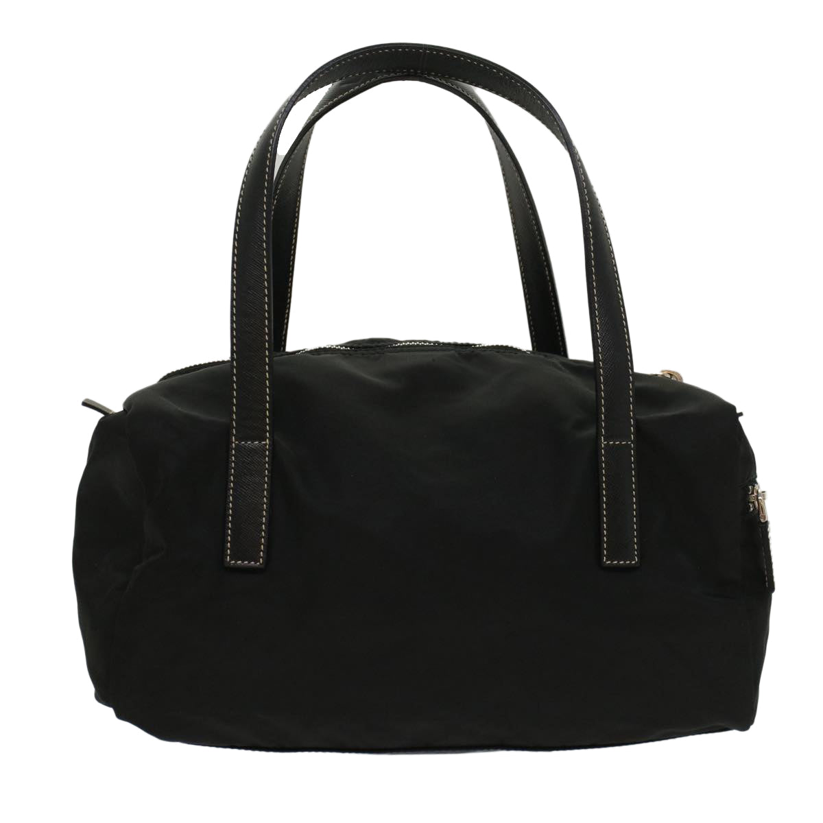 PRADA Shoulder Bag Nylon Leather Black Auth ep1543 - 0