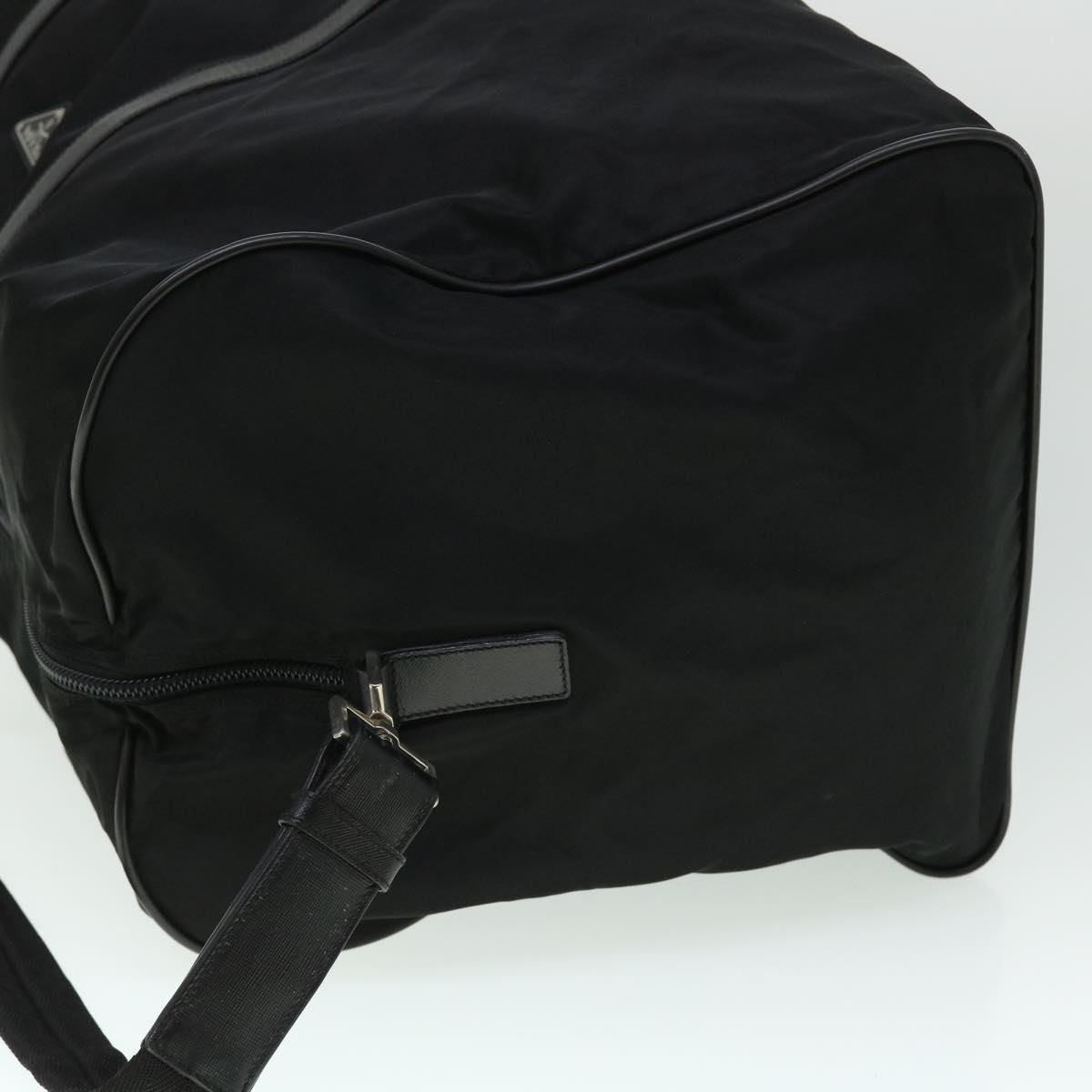 PRADA Boston Bag Nylon 2way Black Auth ep1549
