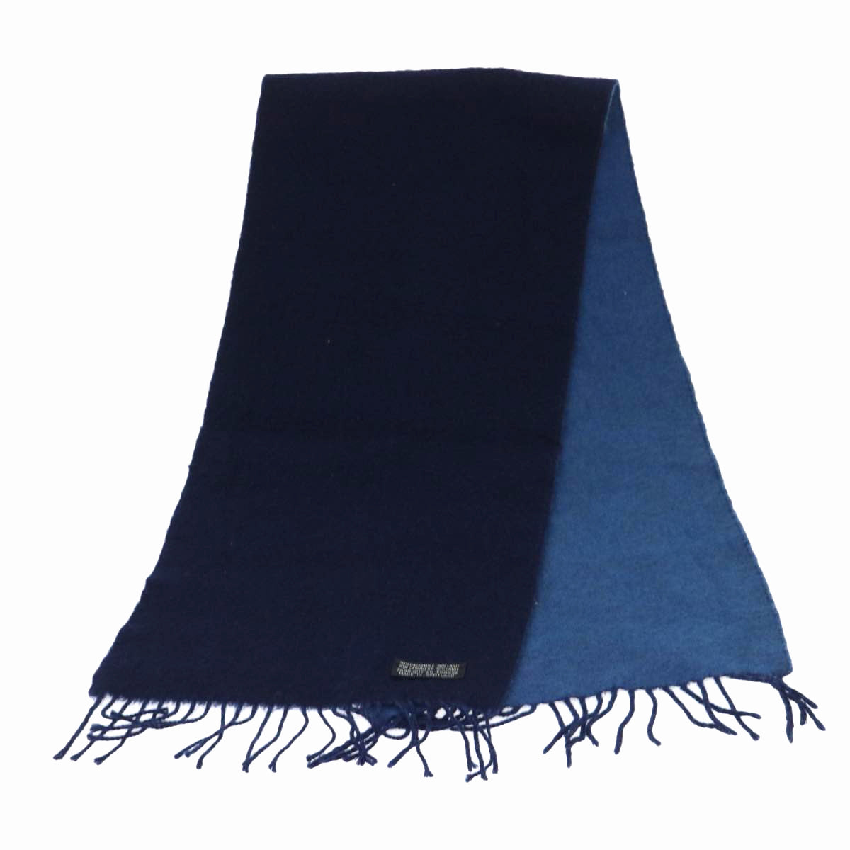 Christian Dior Scarf Cashmere Wool Navy Auth ep1578 - 0
