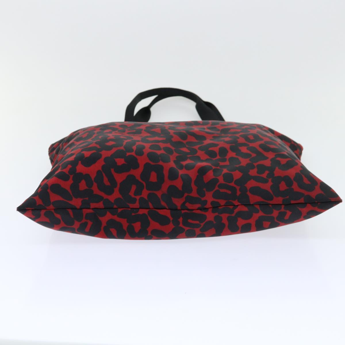 BOTTEGAVENETA Tote Bag Canvas Red Black Auth ep1583