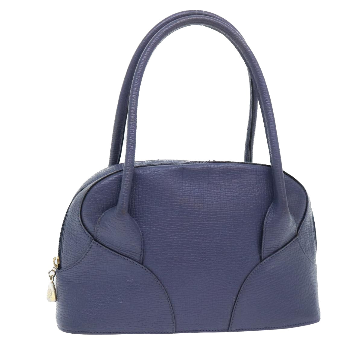 LOEWE Hand Bag Leather Navy Auth ep1587