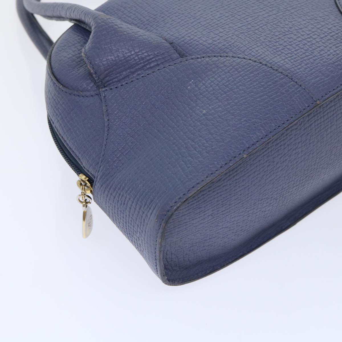 LOEWE Hand Bag Leather Navy Auth ep1587