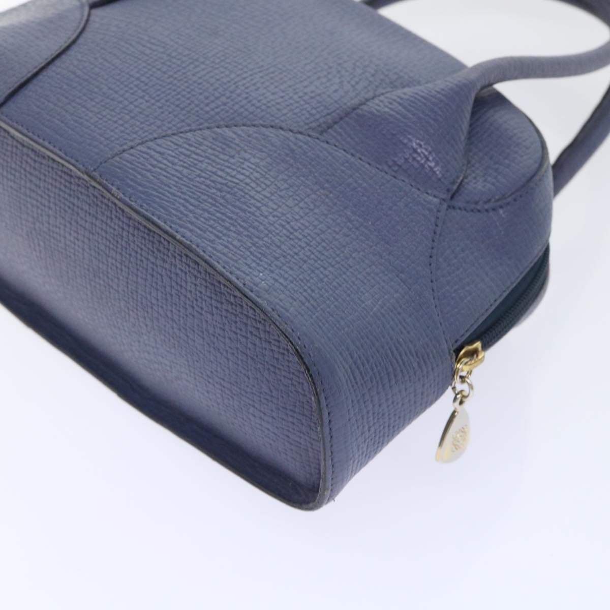 LOEWE Hand Bag Leather Navy Auth ep1587