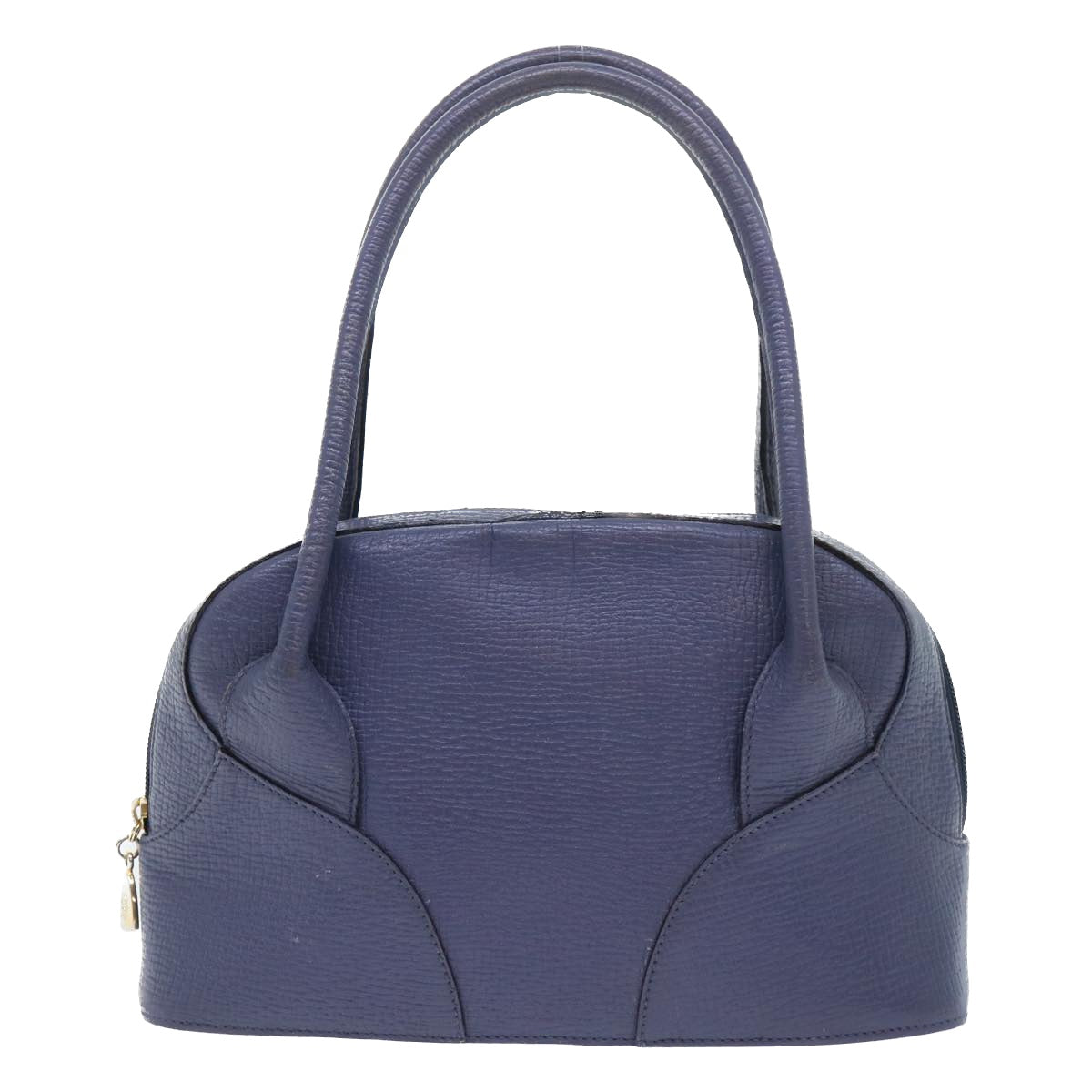 LOEWE Hand Bag Leather Navy Auth ep1587