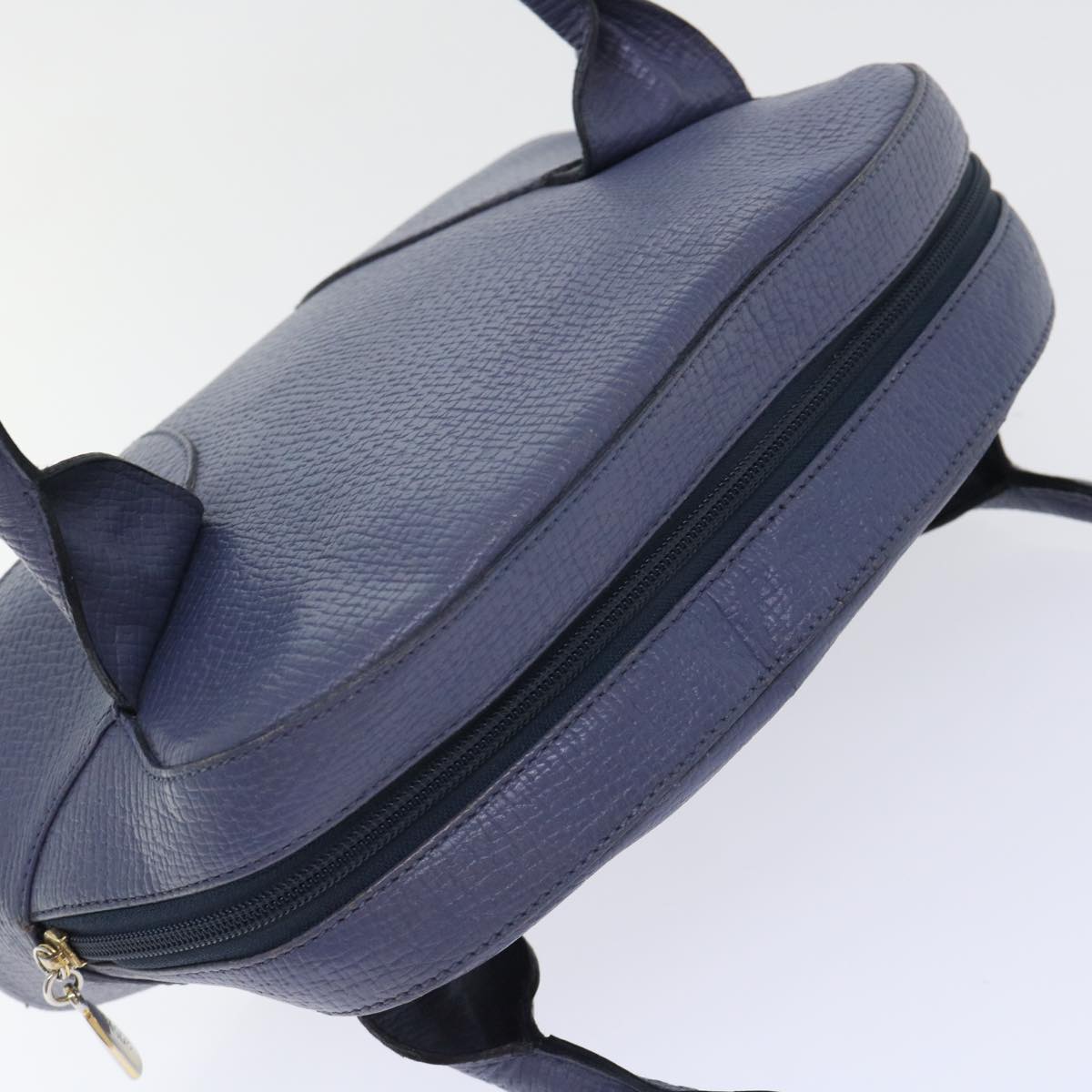 LOEWE Hand Bag Leather Navy Auth ep1587