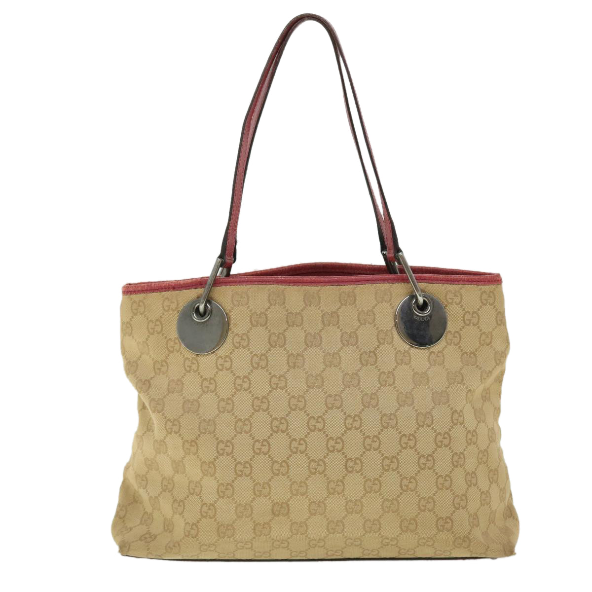 GUCCI GG Canvas Tote Bag Beige 120837 Auth ep1594 - 0