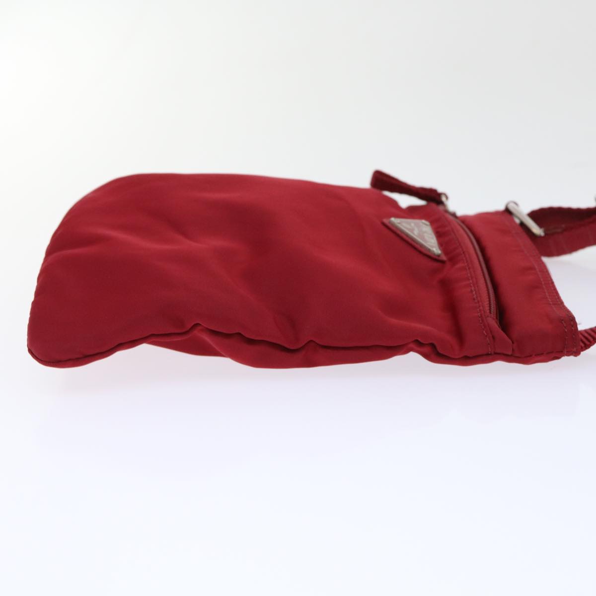 PRADA Shoulder Bag Nylon Red Auth ep1603