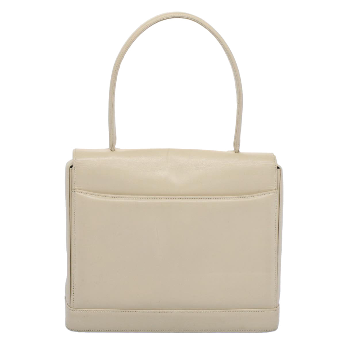GIVENCHY Hand Bag Leather Beige Auth ep1621 - 0