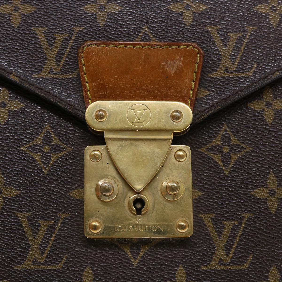 LOUIS VUITTON Monogram Serviette Conseiller Briefcase M53331 LV Auth ep1651