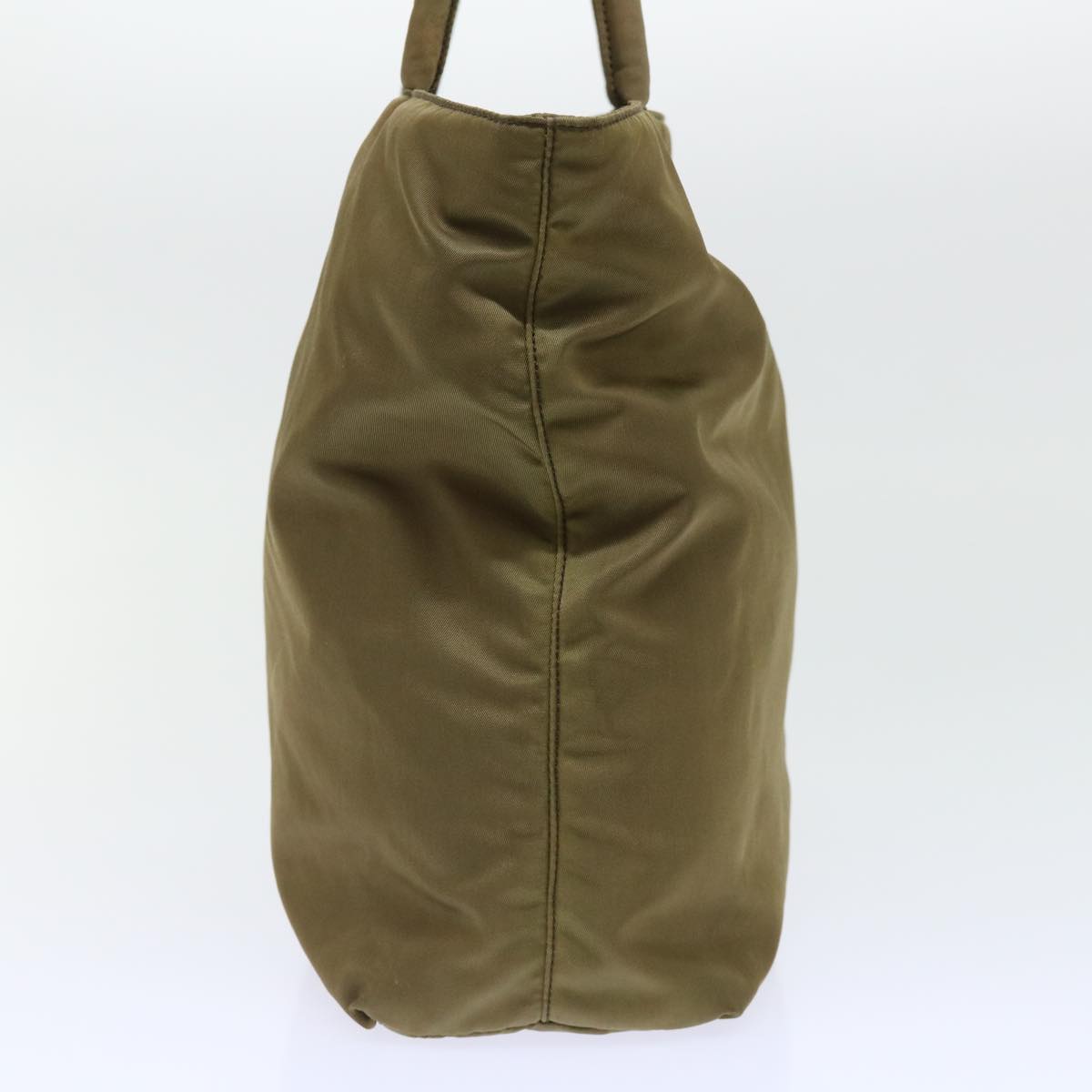 PRADA Hand Bag Nylon Khaki Auth ep1665