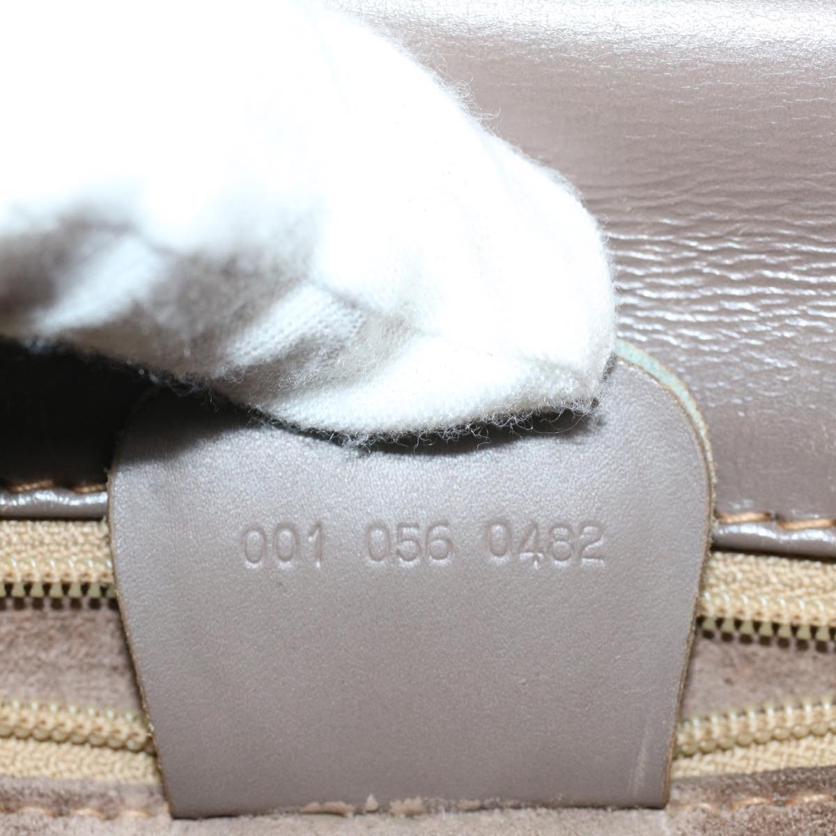 GUCCI Shoulder Bag Leather Gray Auth ep1666