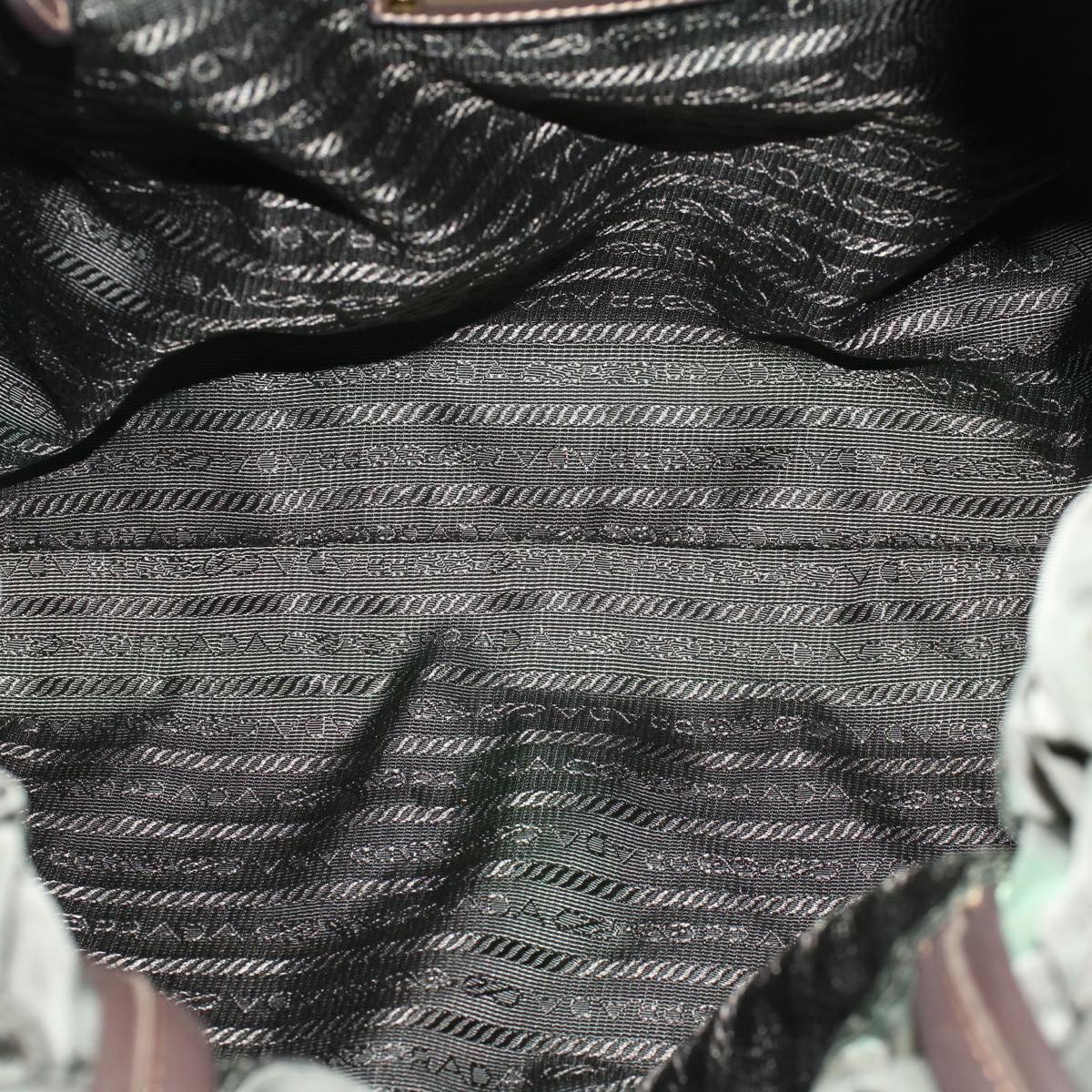 PRADA Shoulder Bag Nylon Khaki Auth ep1672